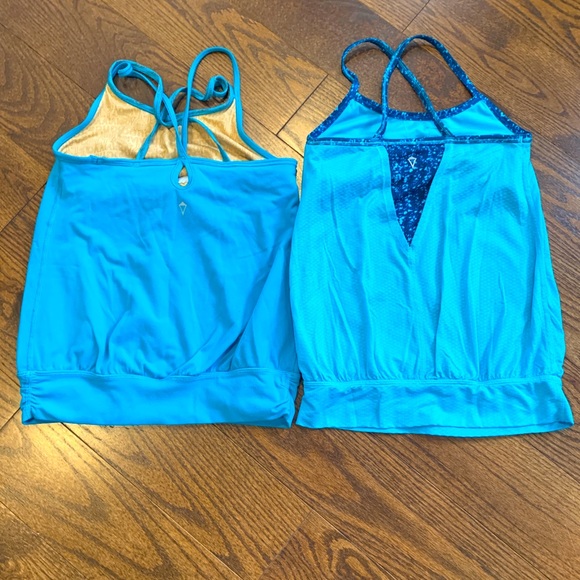 Lot of 2 turquoise Ivivva Girls tops size 10 - Picture 4 of 6